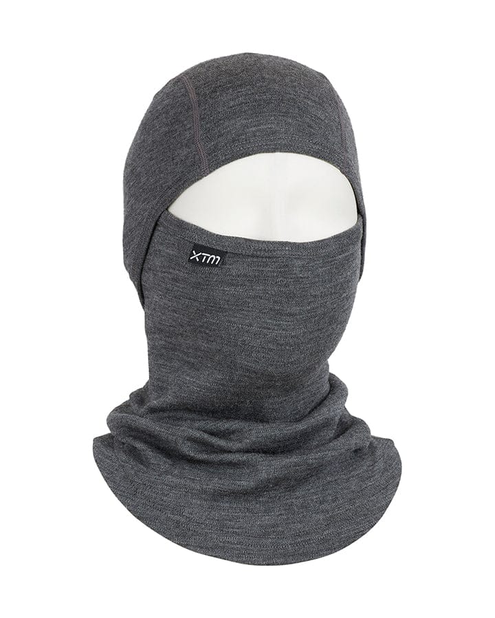 XTM Performance Balaclava Mid Grey Marle Merino 230 Wool Balaclava MU007-MGM