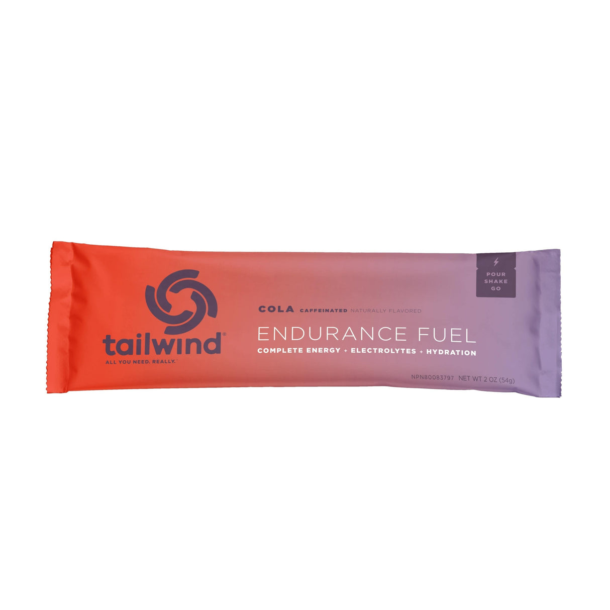 tailwind Nutrition Supplement Stick (2 servings) / Colorado Cola (36mg Caffeine) Endurance Fuel Drink Mix 8 55283 00572 9