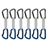 Mammut Carabiner Grey-Blue / 12 cm Workhorse Keylock Quickdraws 2040-02571-33275-74