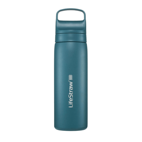LifeStraw Water Bottle 500 ml / Laguna Teal Go 2.0 Stainless Steel Water Filter Bottle LGV418TLWW