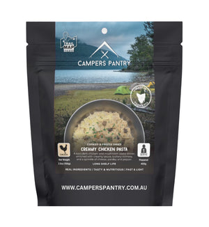 Campers Pantry Dehydrated Meals Single Serve / Creamy Chicken Pasta Freeze-dried Expedition Meals CPCCP10024