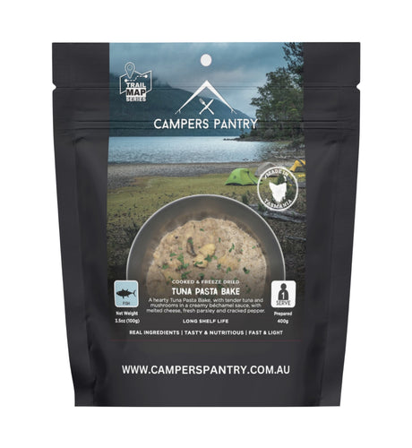 Campers Pantry Dehydrated Meals Single Serve / Tuna Pasta Bake Freeze-dried Expedition Meals CPTB10024