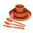 Sea to Summit Dinnerware Set Burnt Orange Camp Dinnerware Set w/ Mesh Sack - [6 Piece] 054304