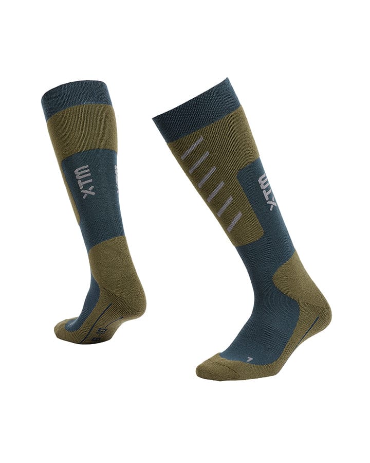 XTM Performance Ski and Snowboard Socks Kalamata / A2-8 Half Pipe Multi-Thickness Technical Snowboard Socks SU011-KMA-A2-8