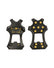 XTM Performance Snow Shoes Black / M Ice Gripper Boot Chains FU006-BLK-M